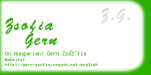 zsofia gern business card